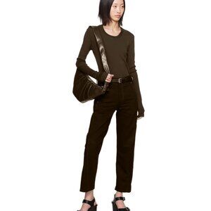 LEMAIRE Brown Long Sleeve T-Shirt